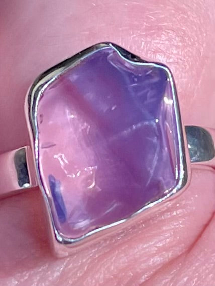 Rough Lavender Quartz Ring Size 9 - Morganna’s Treasures 