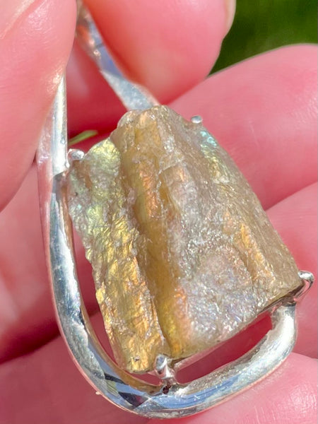 Rough Labradorite Pendant - Morganna’s Treasures