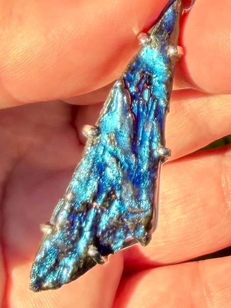 Rainbow Aura Kyanite Pendant - Morganna’s Treasures