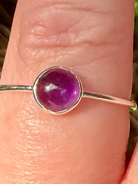 Purple Amethyst Ring Size 6