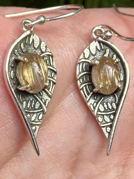 Rutilated Quartz Earrings - Morganna’s Treasures