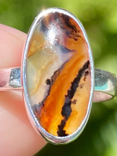 Montana Agate from the Yellowstone River Ring Size 8 - Morganna’s Treasures 