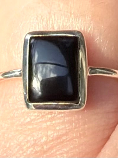 Black Onyx Ring Size 6.5 - Morganna’s Treasures