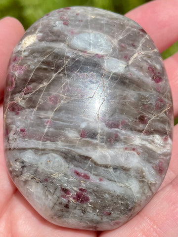 Large Garnet Palm Stone from Madagascar - Morganna’s Treasures 