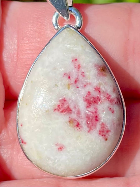 Cinnabar in Scapolite Pendant - Morganna’s Treasures