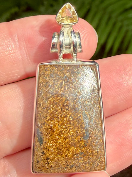 Bronzite and Citrine Pendant - Morganna’s Treasures