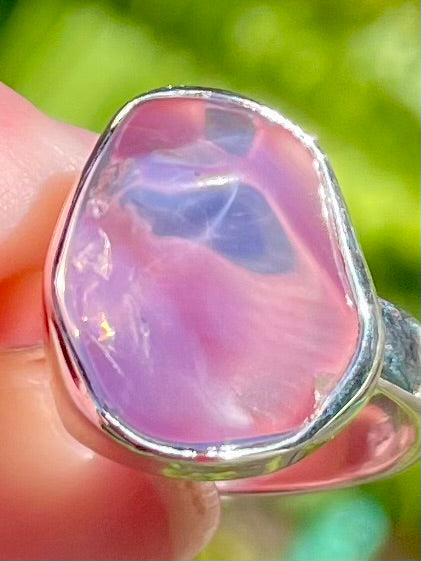 Rough Lavender Quartz Ring Size 8 - Morganna’s Treasures 