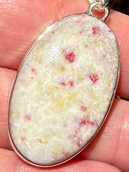 Cinnabar in Scapolite Pendant - Morganna’s Treasures