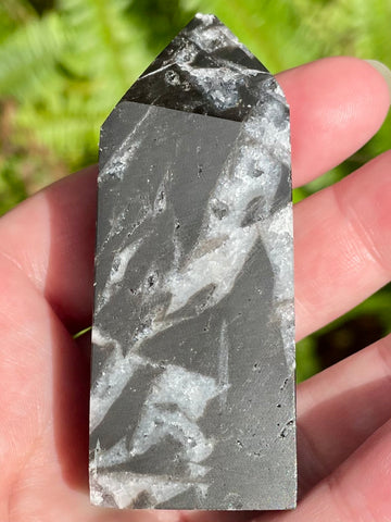 Small Sphalerite Druzy Obelisk - Morganna’s Treasures 