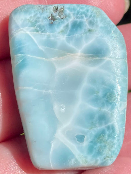 Larimar Palm Stone - Morganna’s Treasures