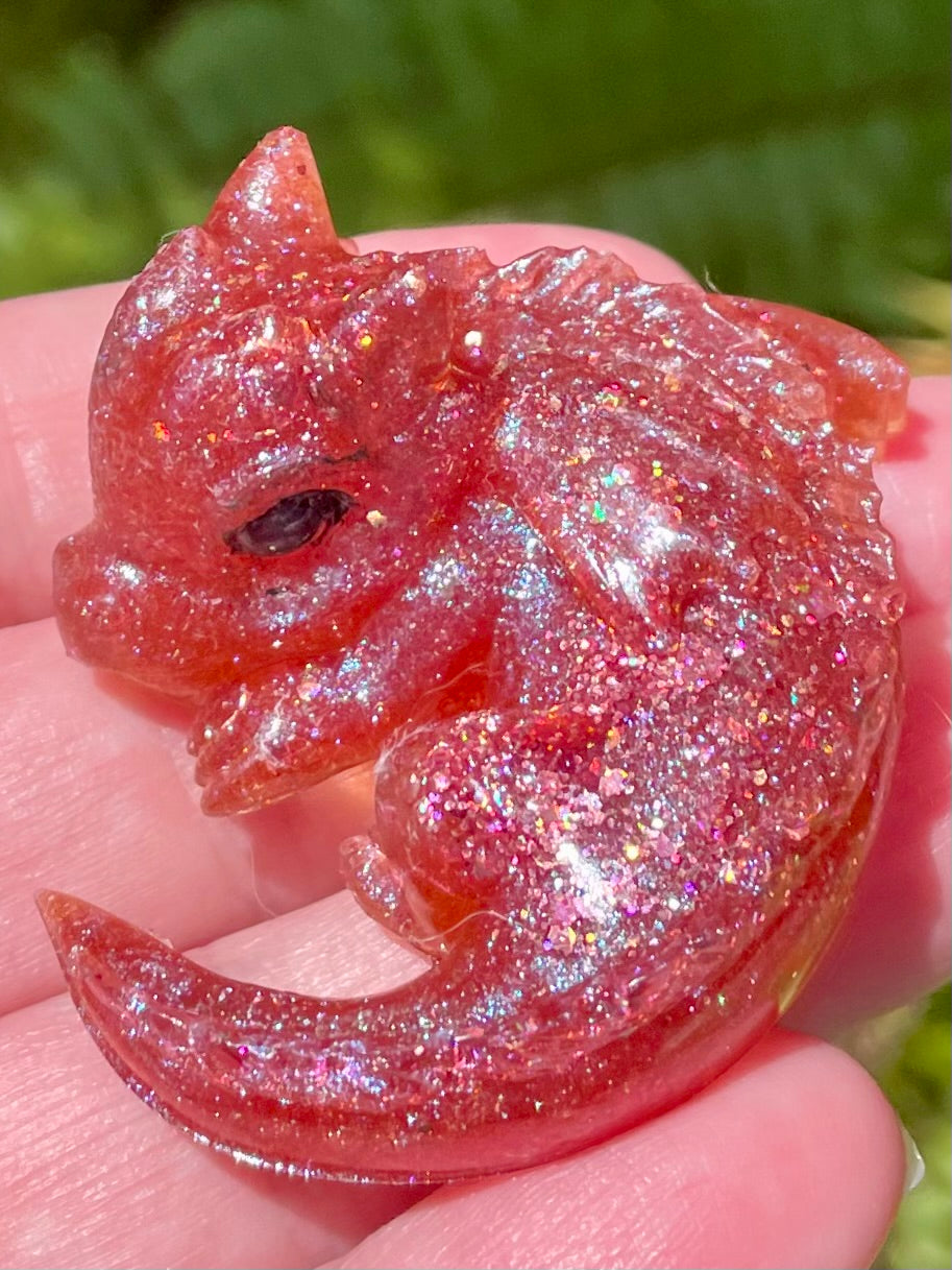 “Desiree” Resin Dragon - Morganna’s Treasures 