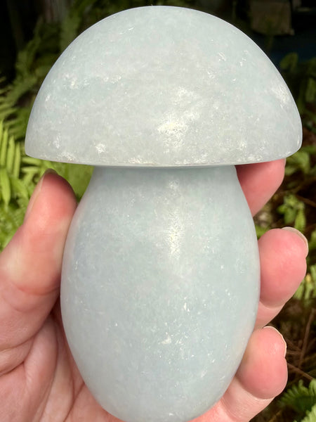 Blue Calcite Mushroom