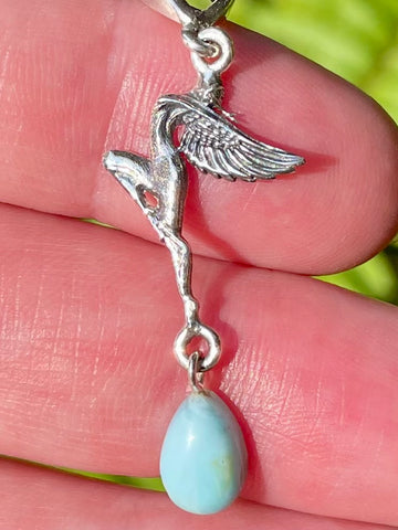 Larimar Fairy Pendant