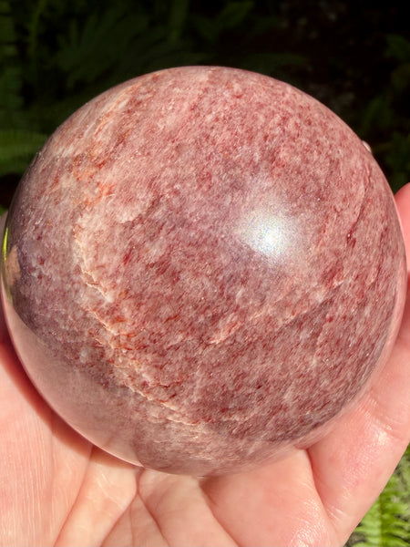 Large Strawberry Quartz Sphere