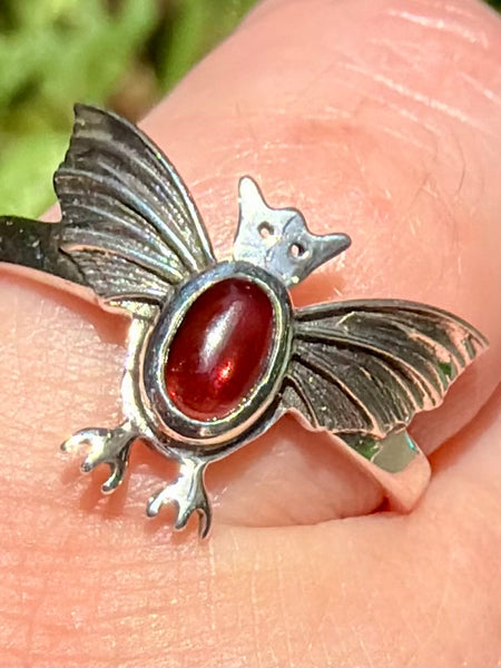 Gorgeous Bat Garnet Ring Size 9