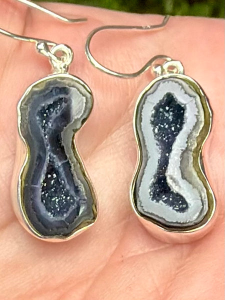 Coconut Geode Druzy Earrings