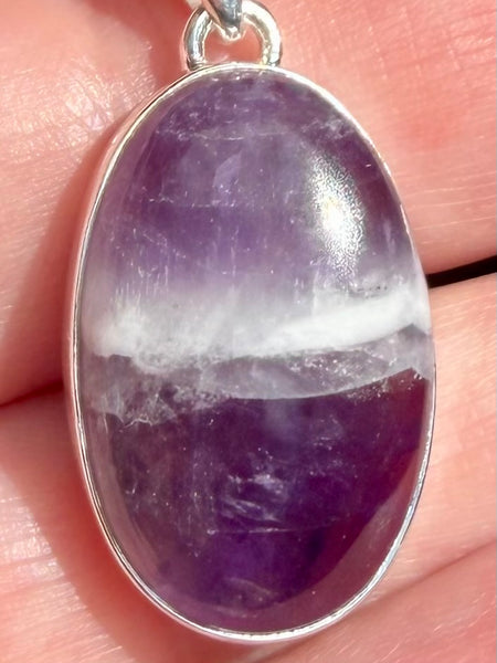 Chevron Amethyst Pendant - Morganna’s Treasures
