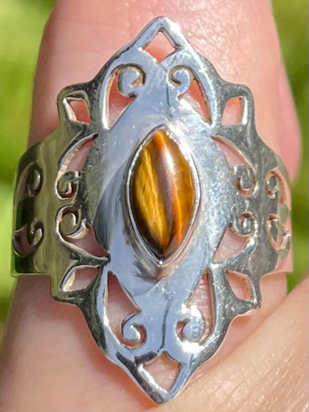 Beautiful Tigers Eye Ring Size 7 - Morganna’s Treasures 