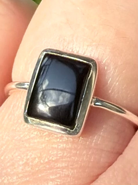 Black Onyx Ring Size 6.5 - Morganna’s Treasures
