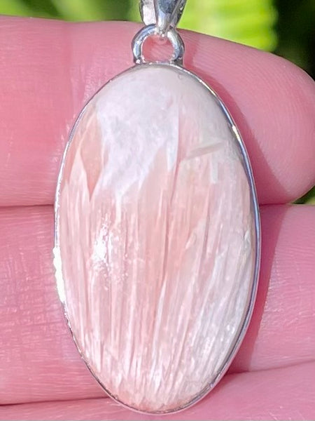 Orange Scolecite Pendant