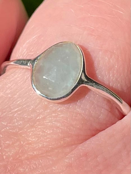 Faceted Aquamarine Ring Size 9 - Morganna’s Treasures