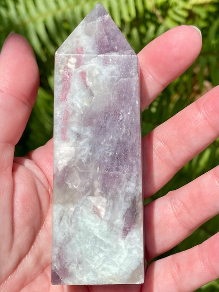 Large Lepidolite Obelisk - Morganna’s Treasures 