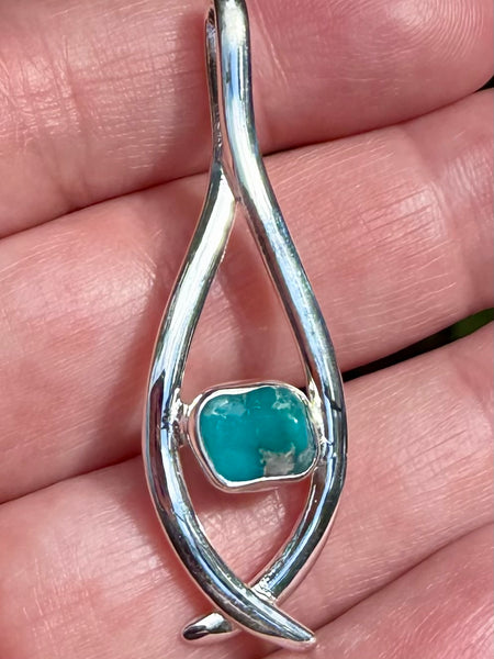 Sleeping Beauty Turquoise Pendant - Morganna’s Treasures