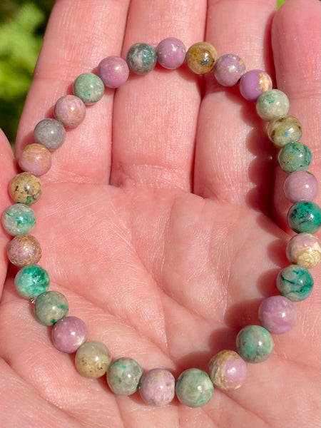 Phosphosiderite and Chrysocolla Bracelet - Morganna’s Treasures