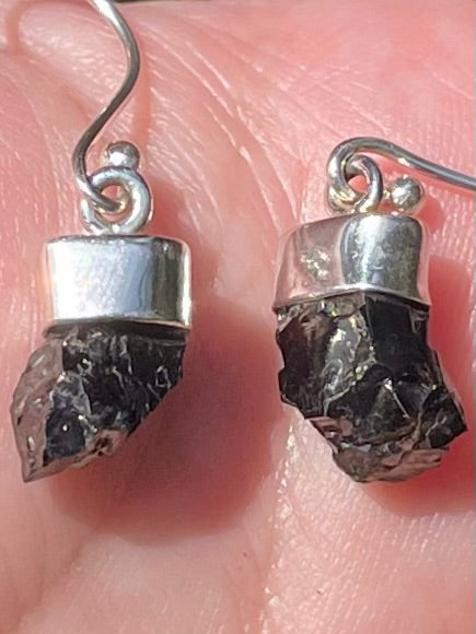 Rough Russian Shungite Earrings - Morganna’s Treasures 