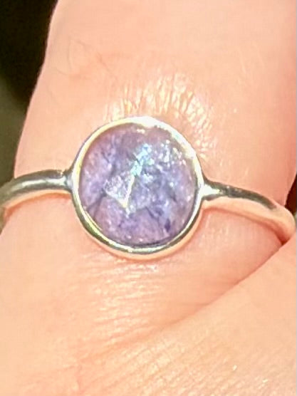 Faceted Iolite Ring Size 5.5