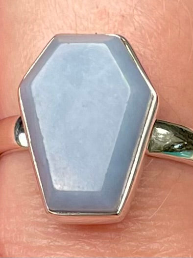 Angelite Ring Size 10 - Morganna’s Treasures 