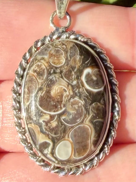 Turritella Agate Pendant - Morganna’s Treasures