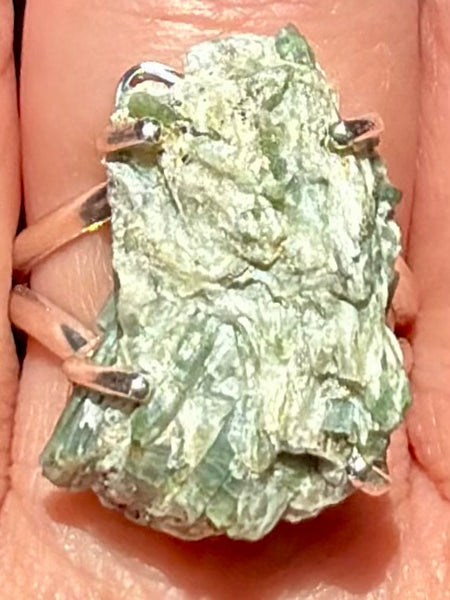 Rough Actinolite Ring Size 9.5