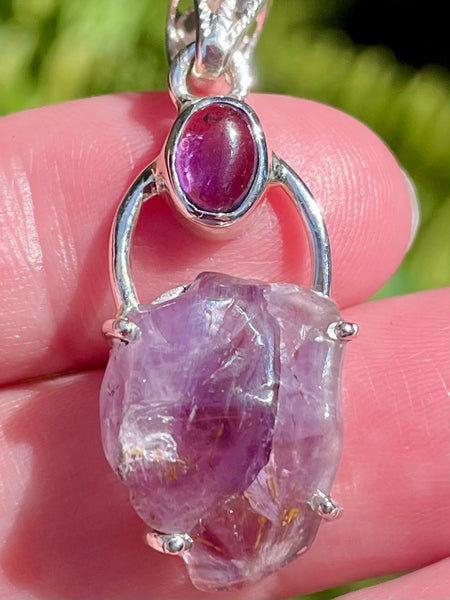 Amethyst and Super Seven (Melody's Stone) Pendant - Morganna’s Treasures 