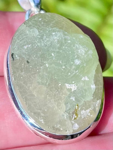 Rough Prehnite Pendant