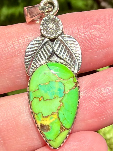 Green Copper Turquoise Pendant