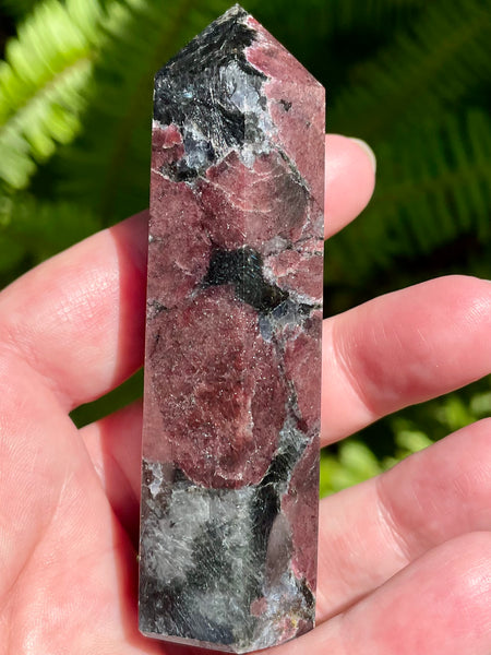 Garnet in Astrophyllite Healing Wands - Morganna’s Treasures 