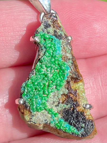Rough Conichalcite Pendant - Morganna’s Treasures