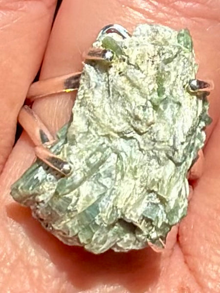 Rough Actinolite Ring Size 9.5