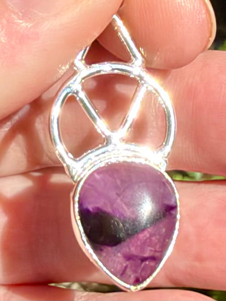 Star (Trapiche) Amethyst Celtic Pendant