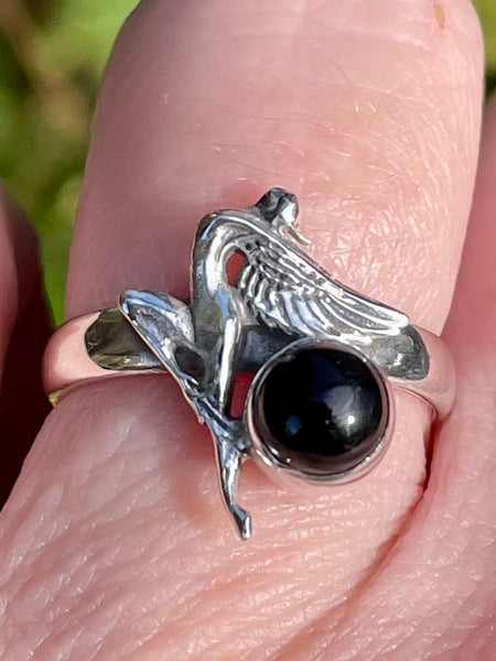 Black Onyx Fairy Ring Size 8