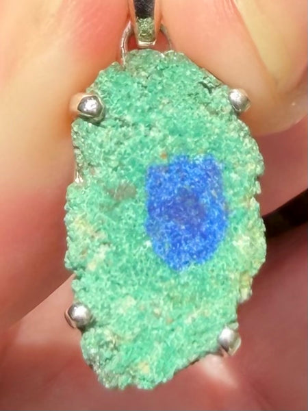 Azurite in Malachite Stalactite Pendant