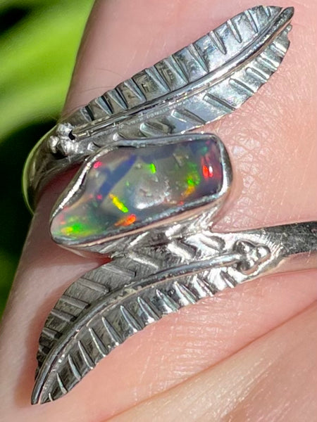 Chalama Black Opal Ring Size 8 - Morganna’s Treasures 