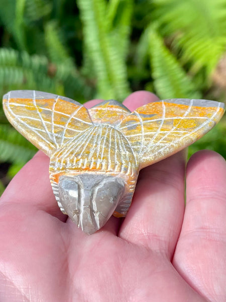 Hand Carved Bumblebee Jasper Bee - Morganna’s Treasures