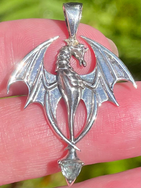 Dragon Aquamarine Pendant - Morganna’s Treasures 