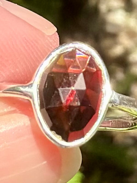 Gorgeous Faceted Garnet Ring Size 7 - Morganna’s Treasures