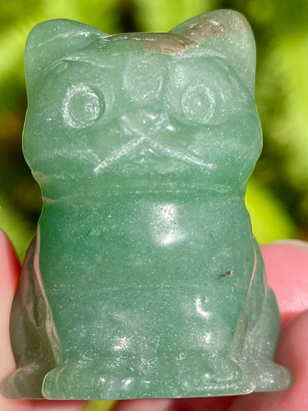 Green Aventurine Carved Cat - Morganna’s Treasures 