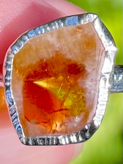 Citrine Stalactite Ring Size 8