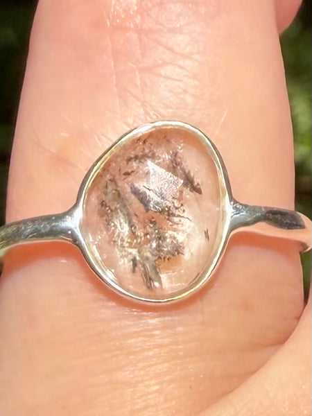 Herkimer Diamond Ring Size 7