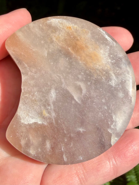Flower Agate Crescent Moon